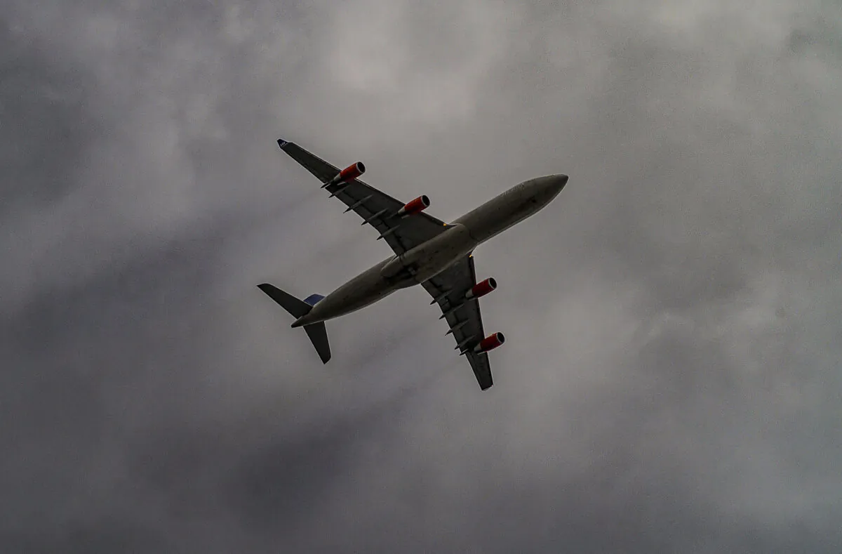 A plane is seen in a file photo (John Fredricks/The Epoch Times)