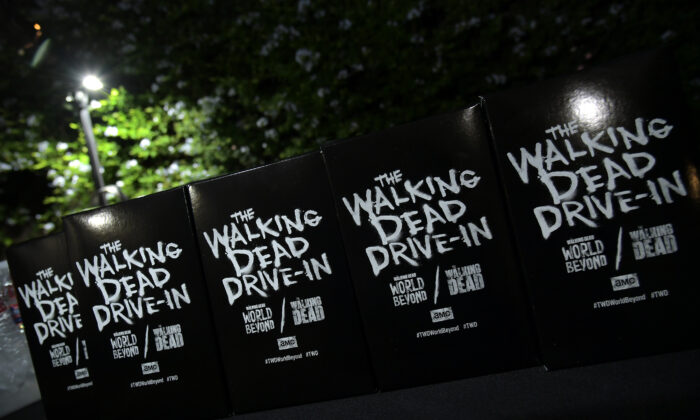 Atmosphere at "The Walking Dead" drive-in in Los Angeles, Calif.,  on Oct. 2, 2020. (Charley Gallay/Getty Images for AMC Networks)