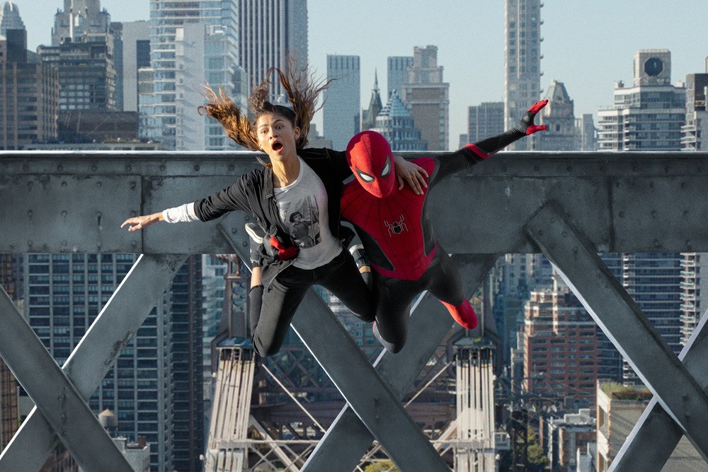 girl and super hero in Spider-Man: No Way Home