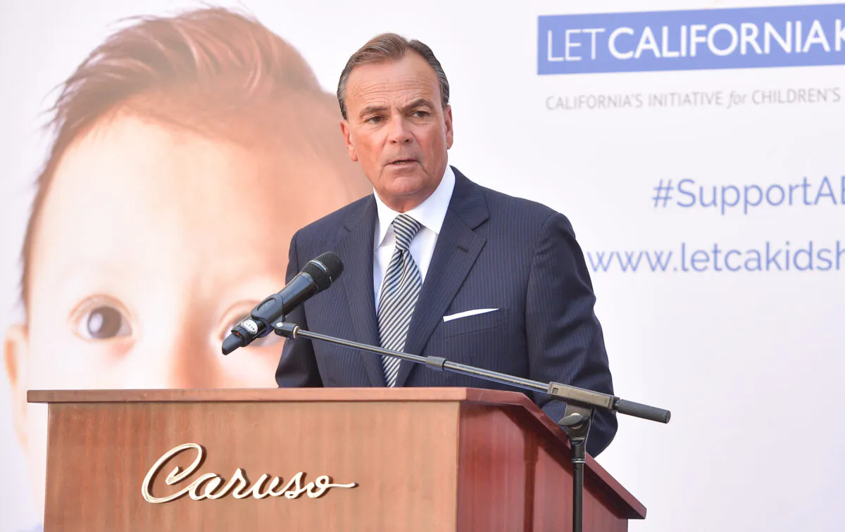 Rick Caruso attends the Let California Kids Hear Campaign at The Grove in Los Angeles on Aug. 12, 2019. (Matt Winkelmeyer/Getty Images for Caruso)