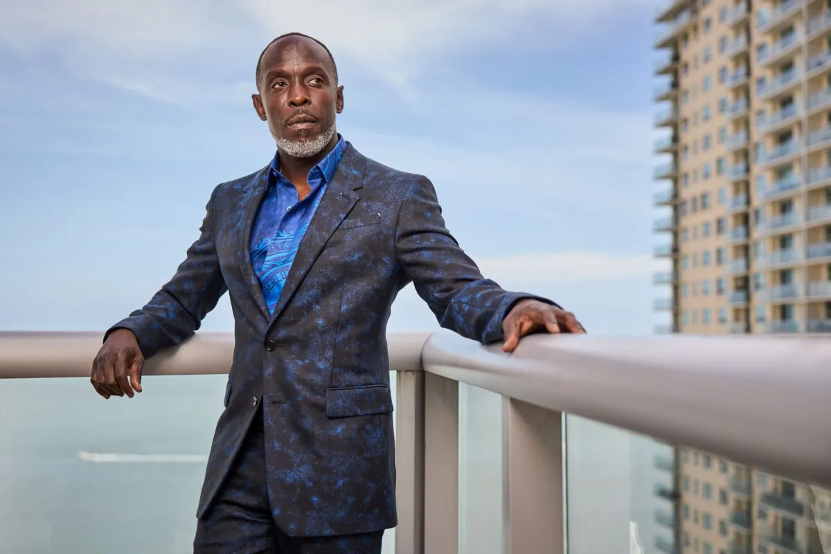 Michael K. Williams is seen in his award show look for the 27th Annual Screen Actors Guild Awards in Miami, Fla., on March 31, 2021. (Rodrigo Varela/Getty Images)