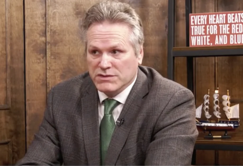 Alaska Gov. Mike Dunleavy in an interview with NTD in Washington, D.C., on Feb. 2, 2022.