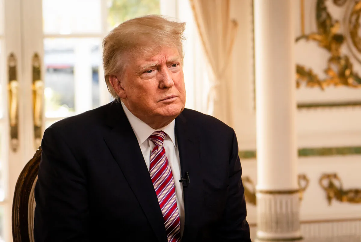 Former President Donald Trump at his Mar-a-Lago resort in Palm Beach, Fla., on Jan. 31, 2022. (The Epoch Times)