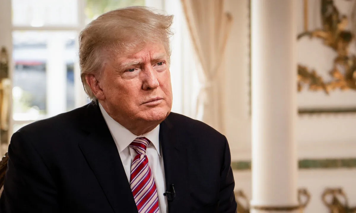 Former President Donald Trump at his Mar-a-Lago resort in Palm Beach, Fla., on Jan. 31, 2022. (The Epoch Times)