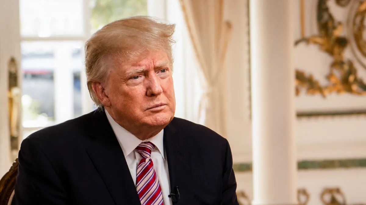 Former President Donald Trump at his Mar-a-Lago resort in Palm Beach, Fla., on Jan. 31, 2022. (The Epoch Times)