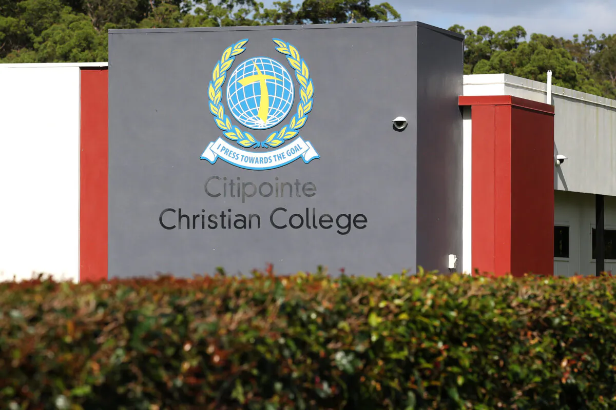 A general view of Citipointe Christian College in Brisbane, Australia, on Jan. 31, 2022. (Jono Searle/AAP Image)