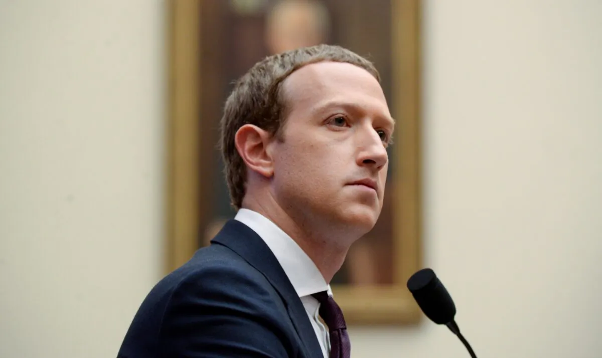 Facebook Chairman and CEO Mark Zuckerberg testifies at a House Financial Services Committee hearing in Washington on Oct. 23, 2019. (Erin Scott/Reuters)