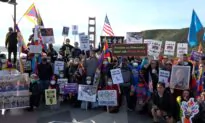 Human Rights Groups March Across Golden Gate Bridge to Protest Beijing Olympics