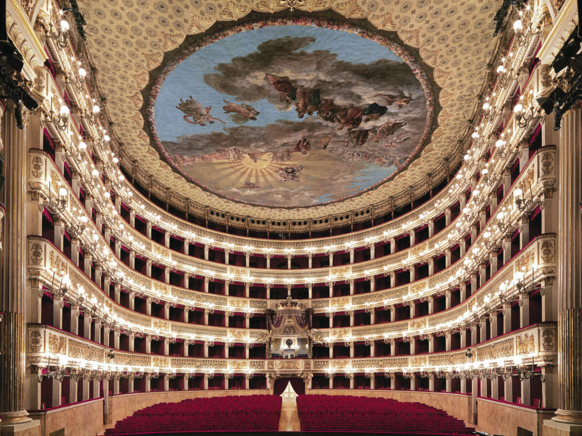 The interior of the theater is an engaging delight. Everywhere one looks there is something to discover and amaze. (Luciano Romano/Teatro di San Carlo)