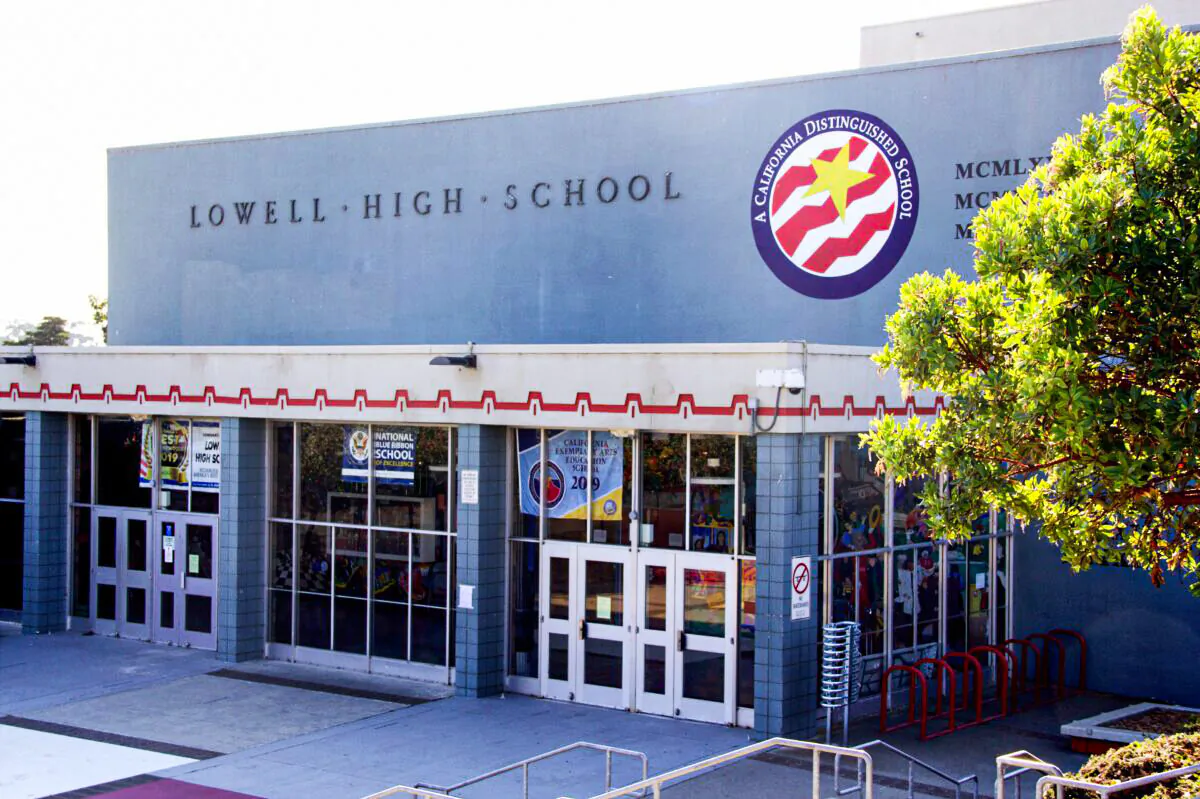 The Lowell High School campus in San Francisco, Calif., on Oct. 29, 2020. (David Lam/The Epoch Times)