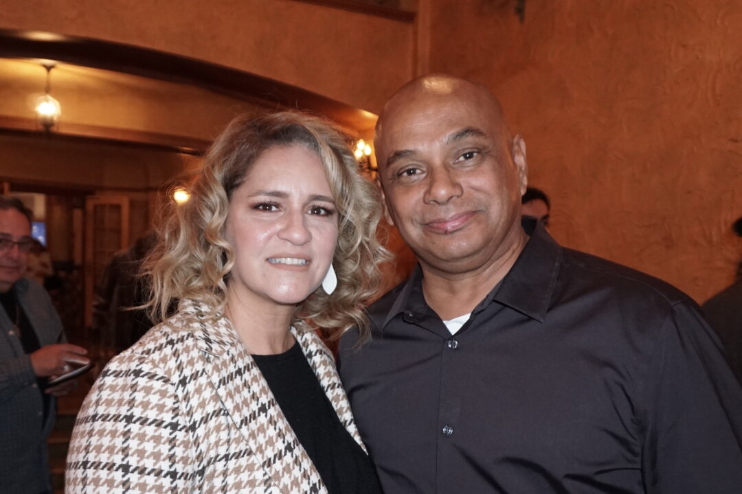 Martha and Luis Gerardo at the Shen Yun performance in El Paso, Texas, on Feb. 6, 2022. (Sonia Wu/The Epoch Times)
