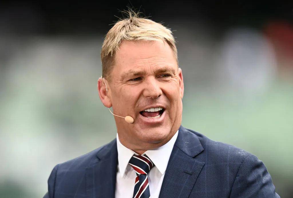 Deceased Australian cricketer Shane Warne during the Third Test match in the Ashes series between Australia and England at Melbourne Cricket Ground in Melbourne, Australia on December 26, 2021. (Quinn Rooney/Getty Images)