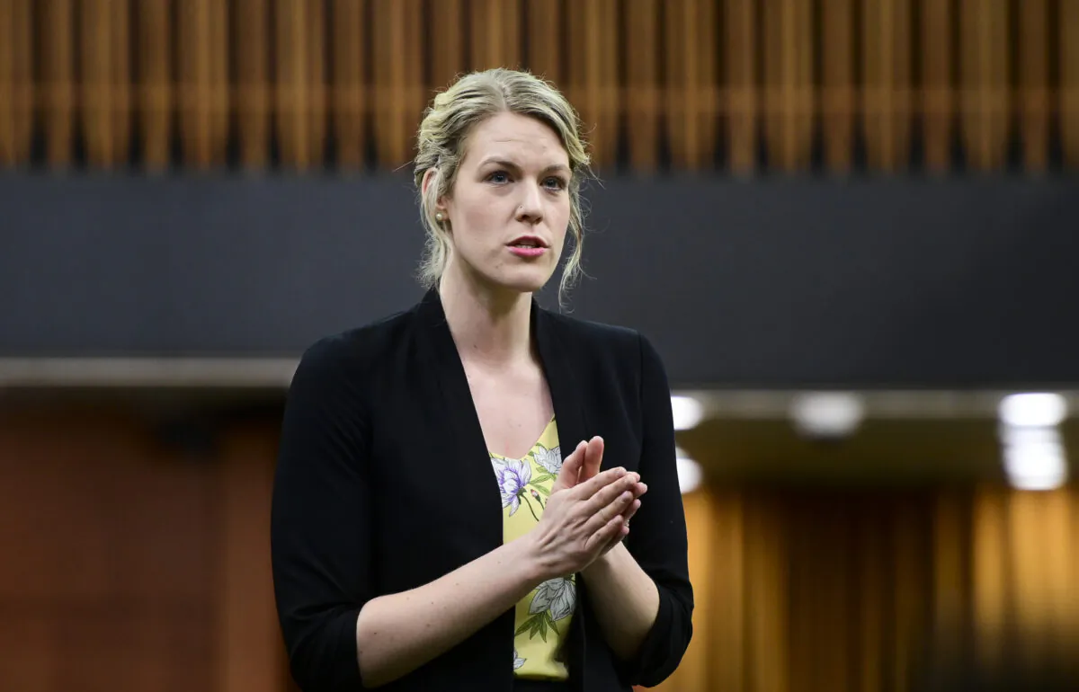 Conservative member of Parliament Rachael Thomas rises during question period in the House of Commons on Parliament Hill in Ottawa on June 4, 2021. (The Canadian Press/Sean Kilpatrick)