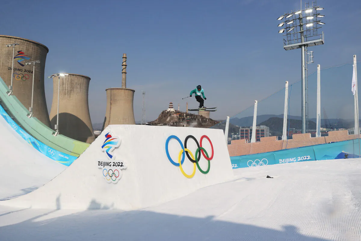 Tormod Frostad of Team Norway performs a trick during the Men's Freestyle Skiing Freeski Big Air Final on Day 5 of the Beijing 2022 Winter Olympic Games at Big Air Shougang on Feb. 9, 2022. (Catherine Ivill/Getty Images)