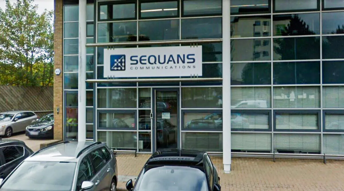 Headquarter of the France-based fabless company Sequans Communications in Wokingham, United Kingdom, in October 2018. (Google Maps/Screenshot via The Epoch Times)