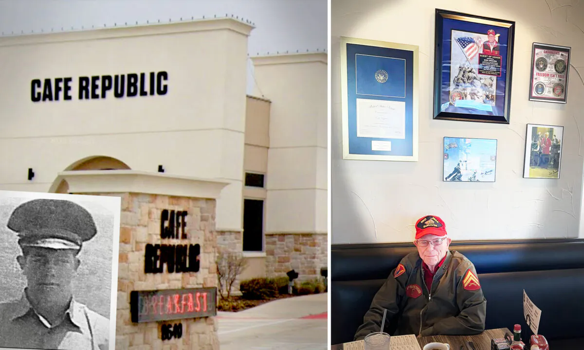 (Left): Screenshot/Google Maps; (Right): Courtesy of the Cafe Republic Fort Worth, Texas