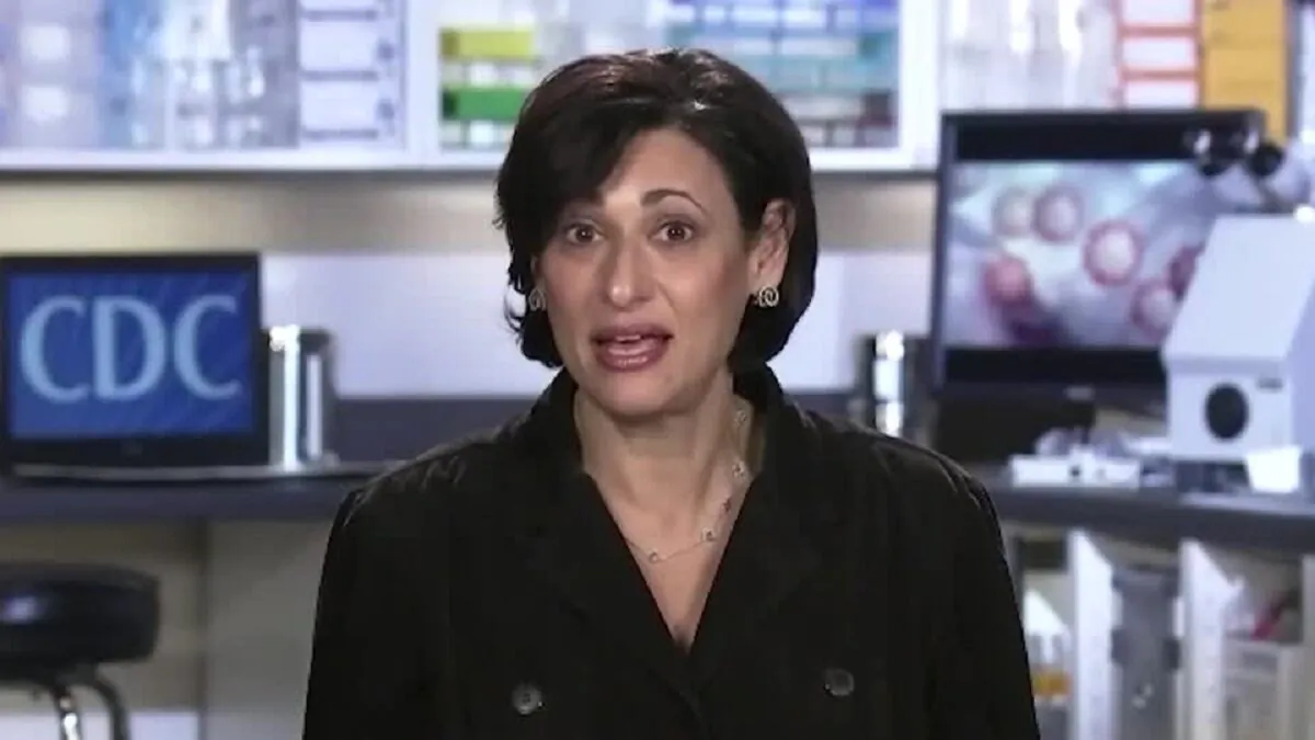 In this image from video, Centers for Disease Control and Prevention Director Dr. Rochelle Walensky speaks during a virtual interview on Feb. 8, 2022. (Reuters)
