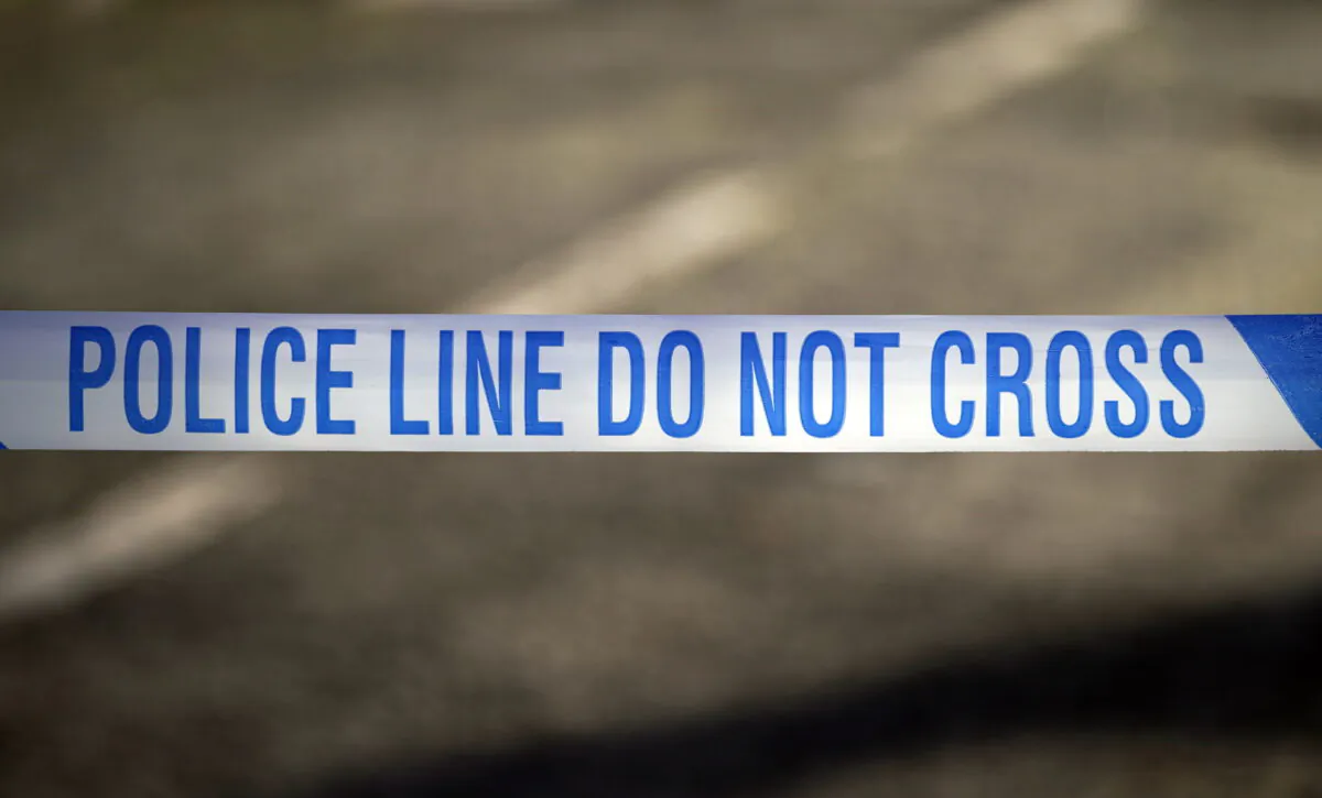 Undated file photo showing police tape. (Peter Byrne/PA Media)