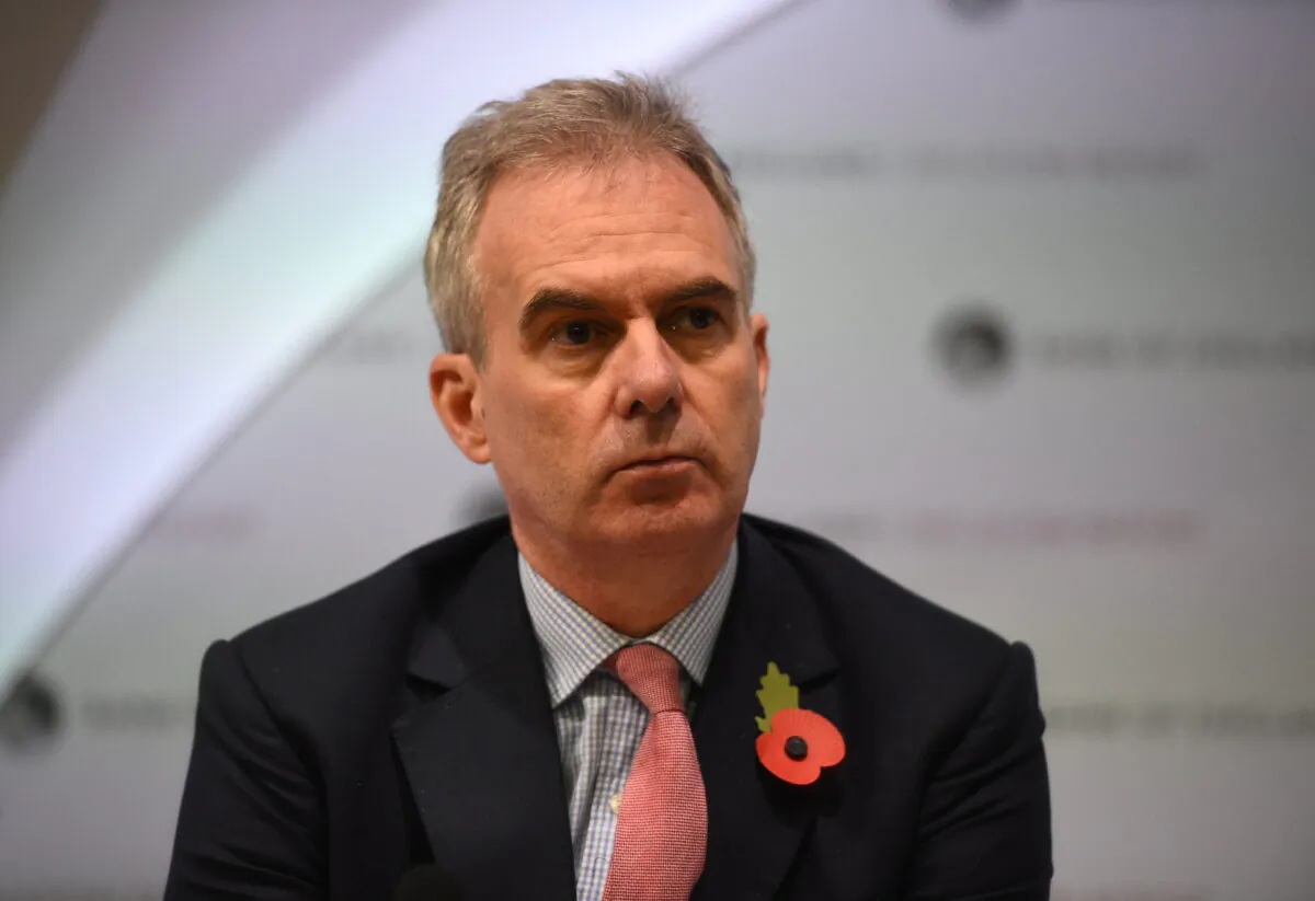 Bank of England Deputy Governor Ben Broadbent attends a Bank of England news conference, in the City of London, Britain, on Nov. 1, 2018. (Kirsty O'Connor/Pool via Reuters)