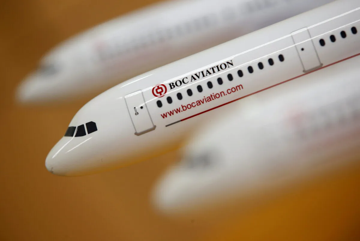 BoC Aviation model planes are seen at their office in Singapore in this May 16, 2016 photo illustration. (Edgar Su/Illustration/Reuters)