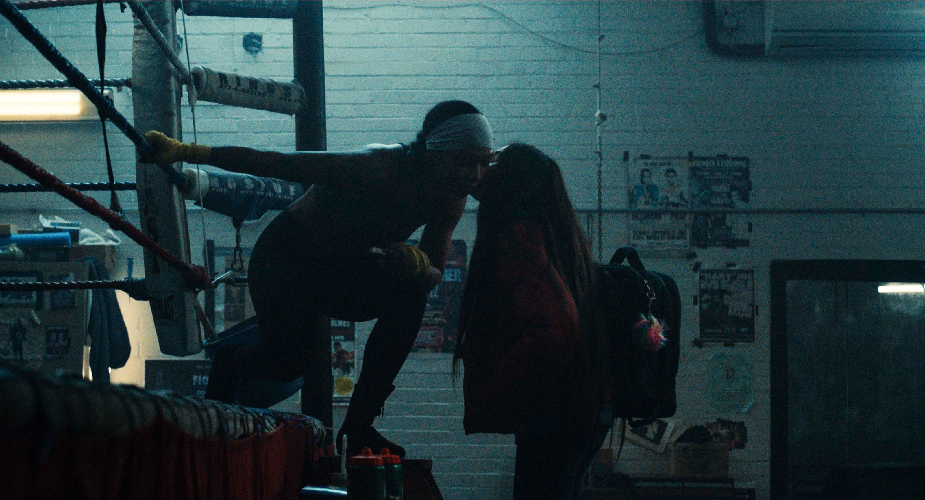 two girls in a boxing ring in Catch The Fair One