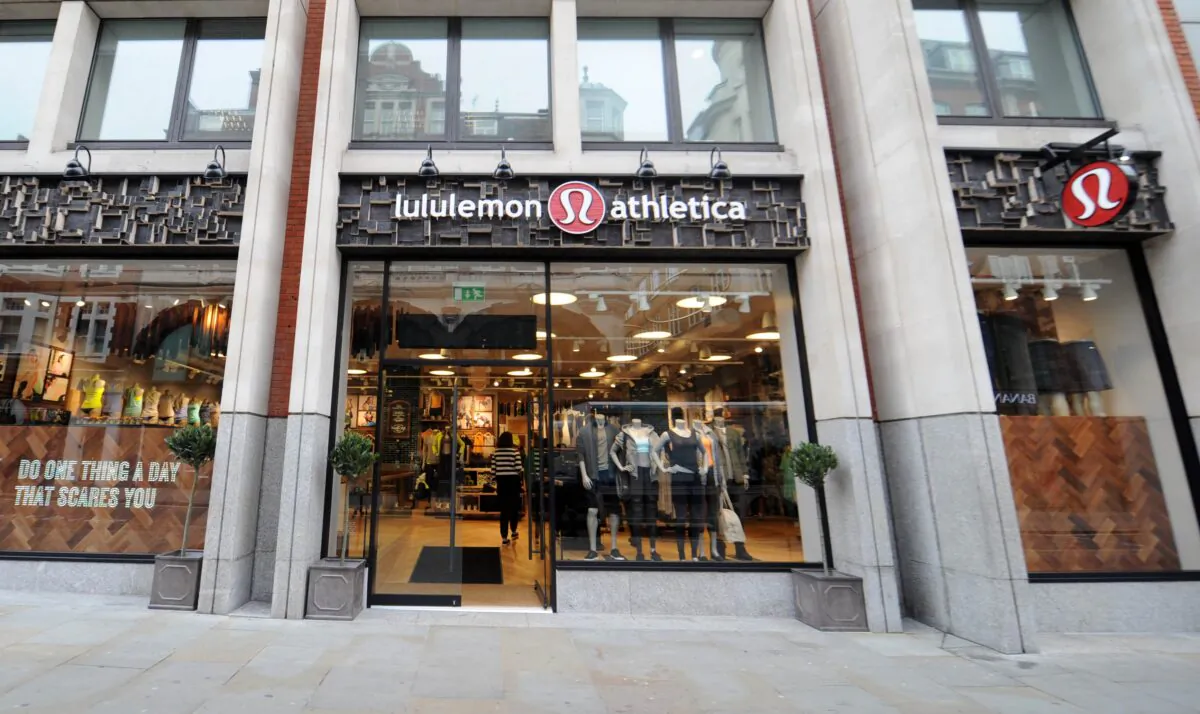 Lululemon Athletica opens its first European store in Covent Garden in London, on March 28, 2014. (Stuart C. Wilson/Getty Images for Lululemon Athletica)