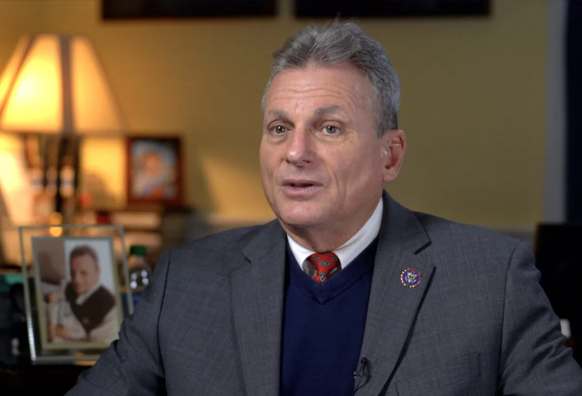 Rep.Buddy Carter (R-Ga.) in an interview with NTD's Capitol Report broadcasted on Feb. 10, 2022. (NTD)