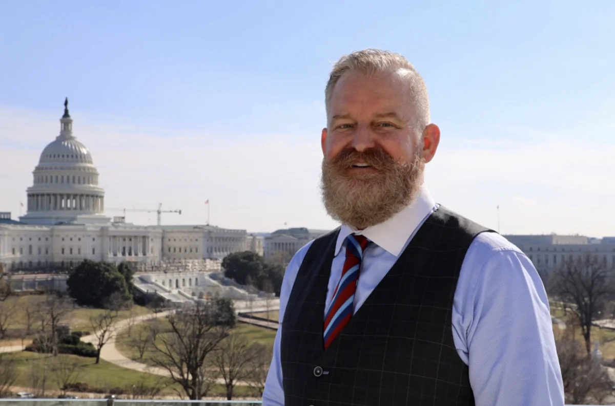 Pastor Jim Domen Washington D.C., on Feb. 7, 2022. (Lynn Lin/NTD)