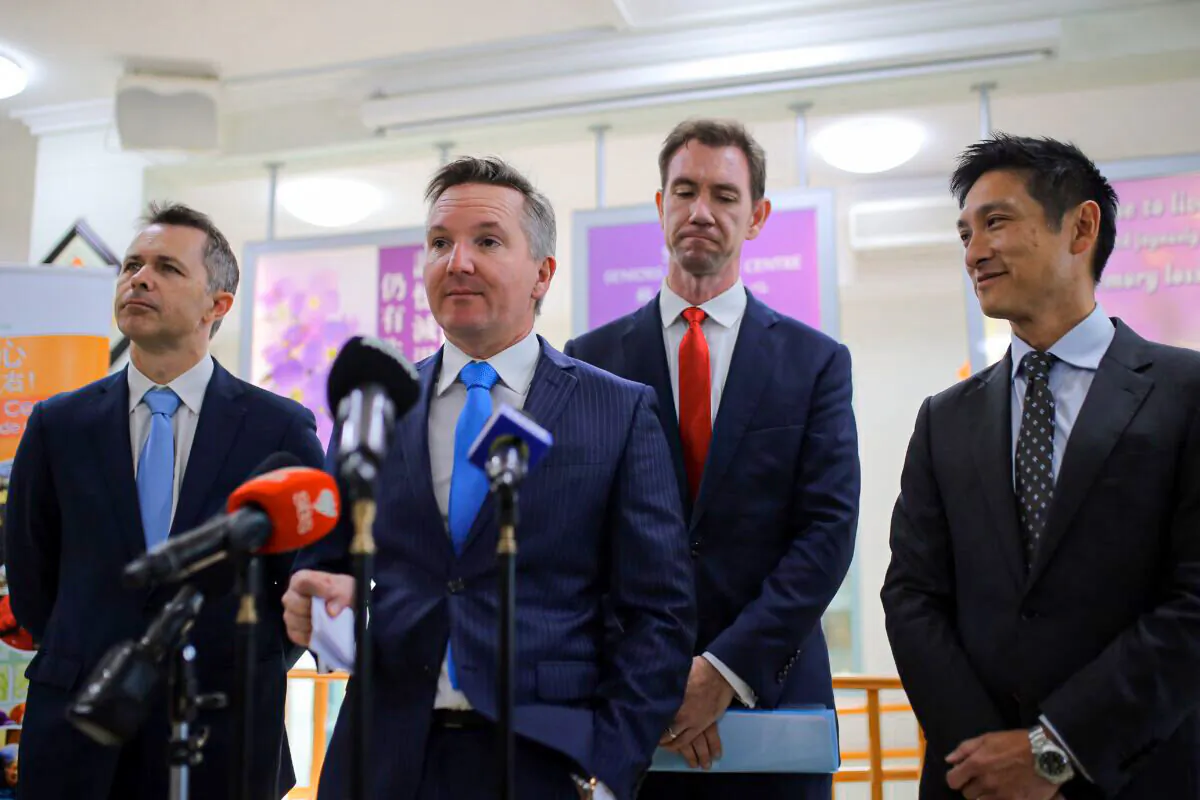 Jason Yat-Sen Li (R) will be NSW Labor's candidate in Strathfield, formerly held by Jodi McKay. (Steven Saphore/AAP PHOTOS)