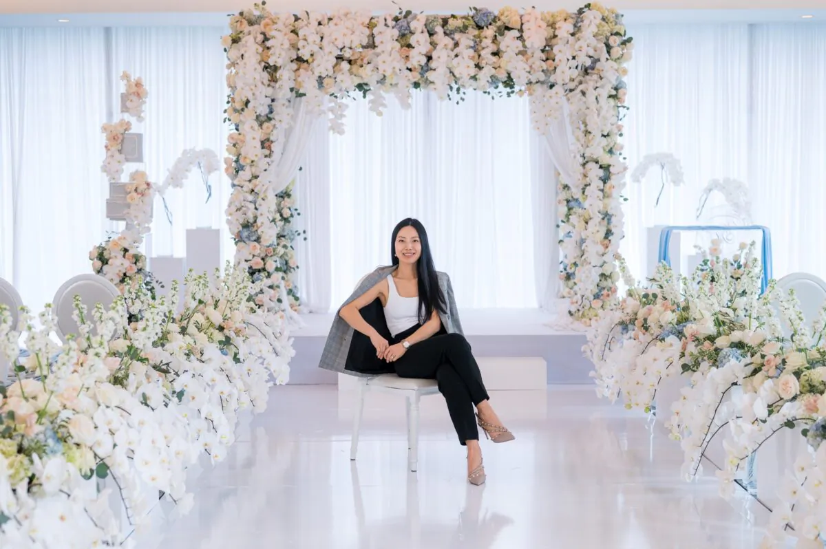 Liting Chang, owner of Paradise Events, says the B.C. government's COVID-19 policies have unfairly punished the wedding event industry. (Handout)