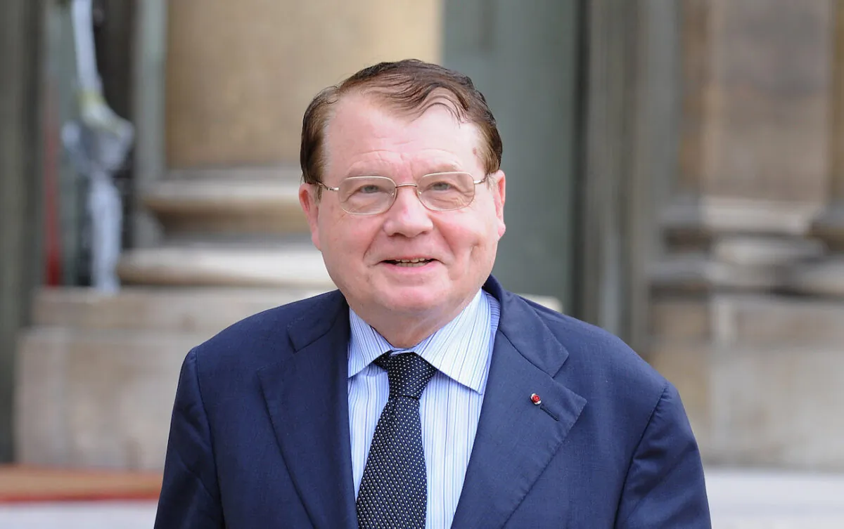 French scientist Luc Montagnier poses in the courtyard of the Elysee Palace in Paris, France, on Oct. 8, 2008. (Pascal Le Segretain/Getty Images)