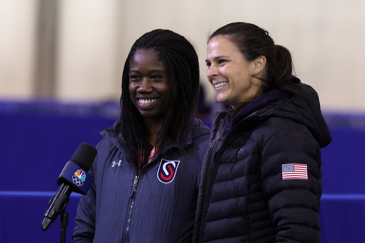 Erin Jackson and Brittany Bowe