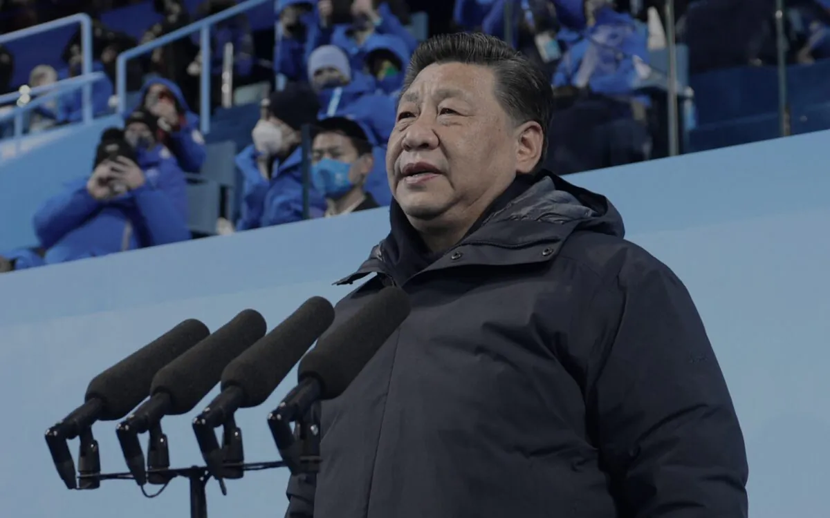 Chinese leader Xi Jinping declares the Beijing 2022 Winter Olympic Games open at the National Stadium in Beijing, on Feb. 4, 2022. (Ju Peng/AFP via Getty Images)