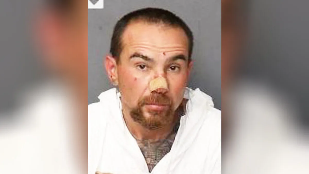 This photo released by the Albuquerque Police Department shows Tobias Gutierrez on Feb. 14, 2022. (Albuquerque Police Department via AP)