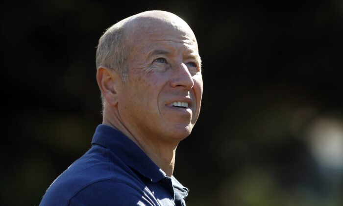 Chairman and CEO of Starwood Capital Group Barry Sternlicht, during the first round of the Pebble Beach National Pro-Am golf tournament at the Monterey Peninsula Country Club course in Pebble Beach, Calif., on Feb. 6, 2014. (Michael Fiala/Reuters)