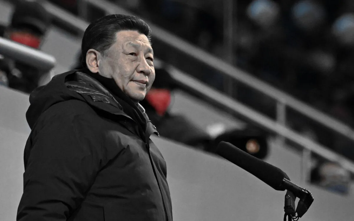 Chinese leader Xi Jinping declares the games open during the Opening Ceremony of the Beijing 2022 Winter Olympics at the Beijing National Stadium in Beijing, China on Feb. 4, 2022. (Anthony Wallace - Pool/Getty Images)