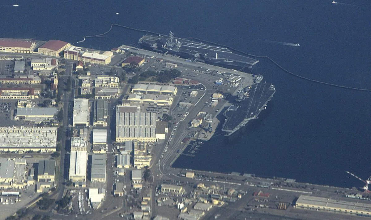 The Naval Air Station North Island in San Diego Bay, San Diego, on Jan. 21, 2007. (Dr. Scott M. Lieberman/AP Photo)
