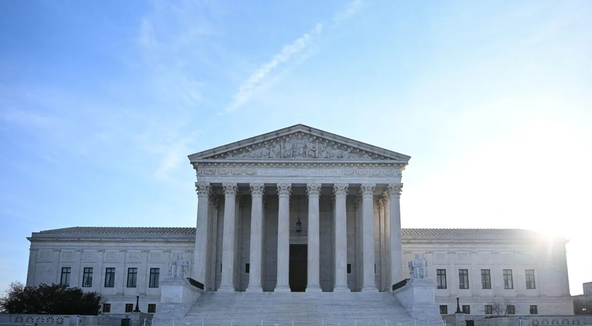 The US Supreme Court is seen in Washington, on Feb. 8, 2022. (Mandel Ngan/AFP via Getty Images)