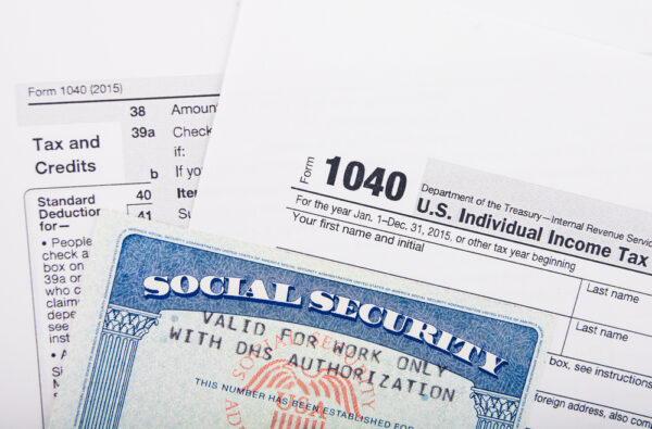 Tax,Return,Form,And,Social,Security,Number,Card