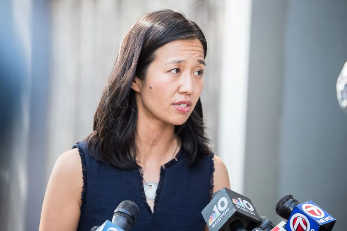 Boston Mayor Michelle Wu as seen in a Sept. 2021 file photo. (Scott Eisen/Getty Images)