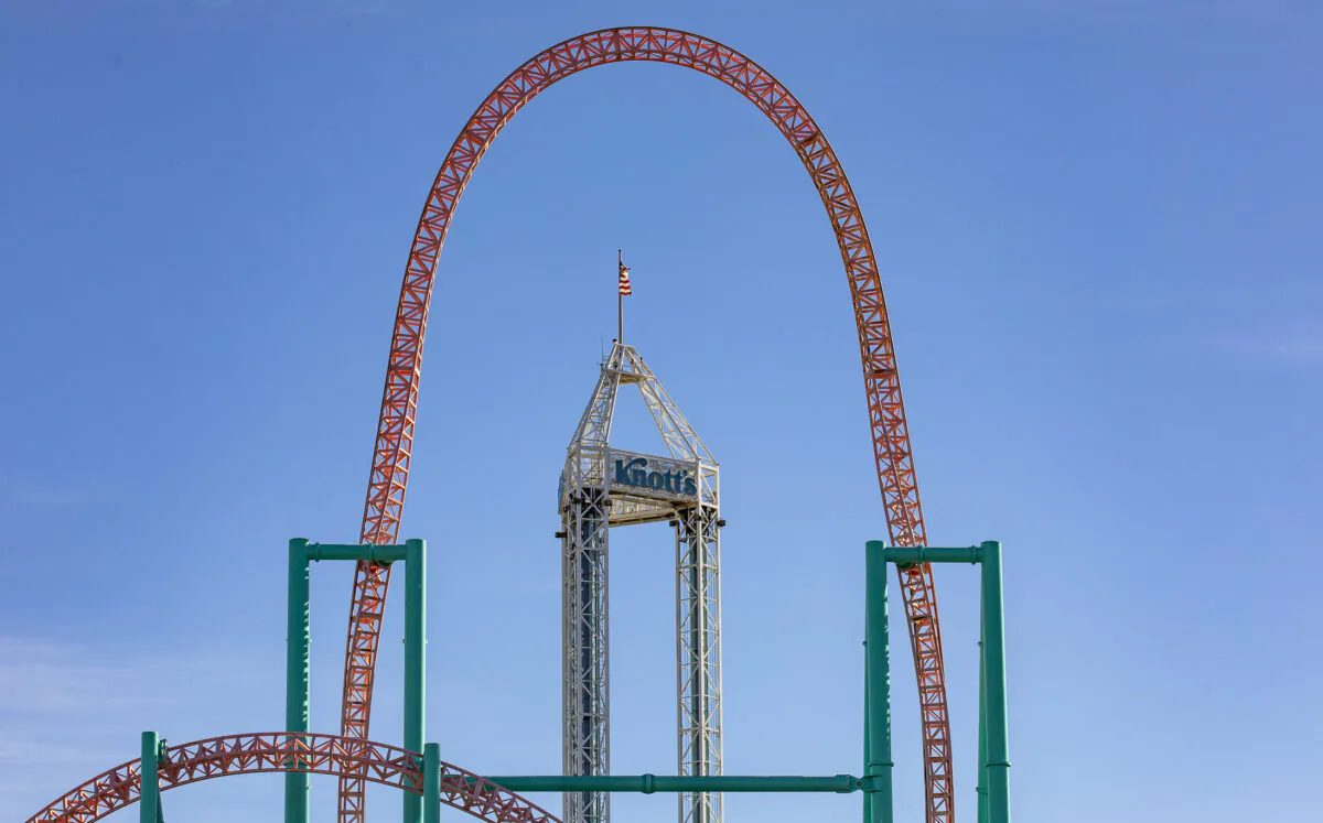 Knott's Berry Farm amusement park in Buena Park, Calif. on Jan. 15, 2021. (John Fredricks/The Epoch Times)