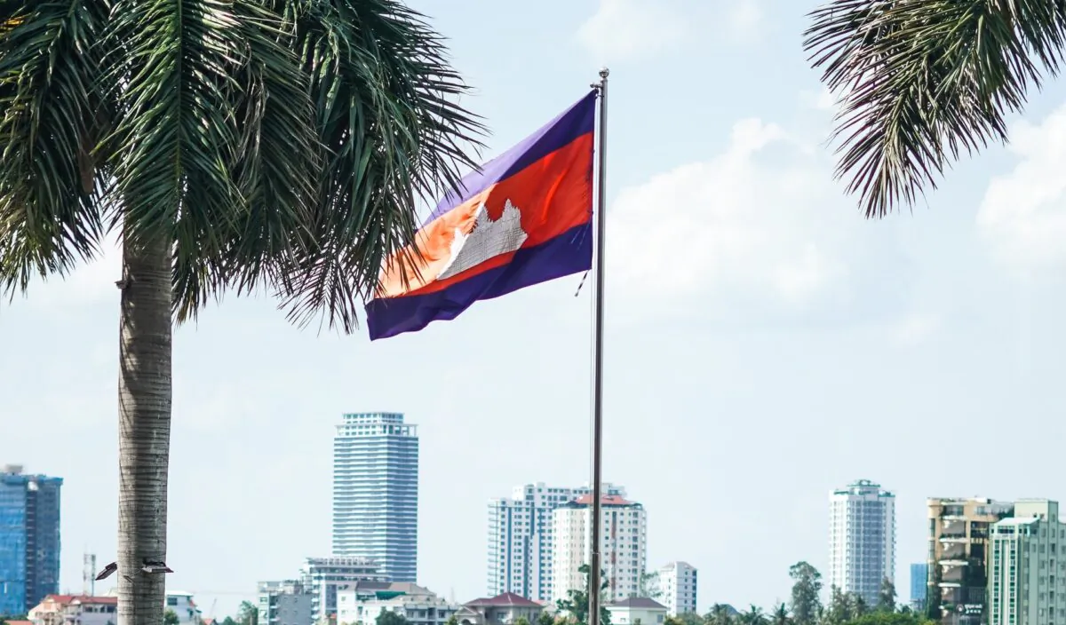 A file image of the Cambodian national flag. (Vanna Phon/Unsplash)