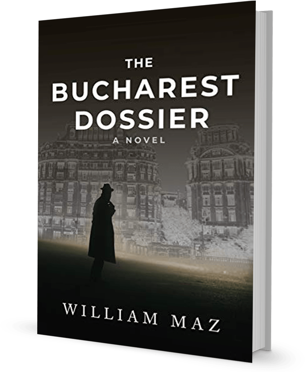 Cover of "The Bucharest Dossier" by William Maz. (Oceanview Publishing)