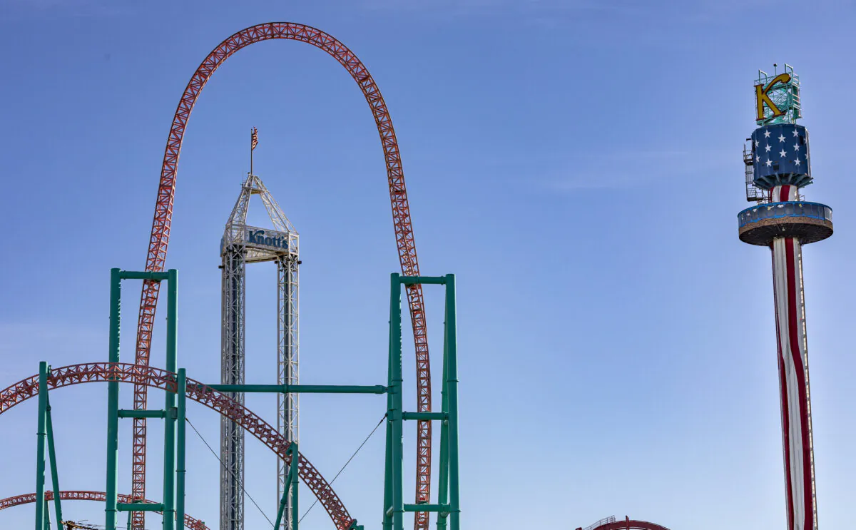 Knott's Berry Farm amusement park in Buena Park, Calif. on Jan. 15, 2021. (John Fredricks/The EPoch Times)