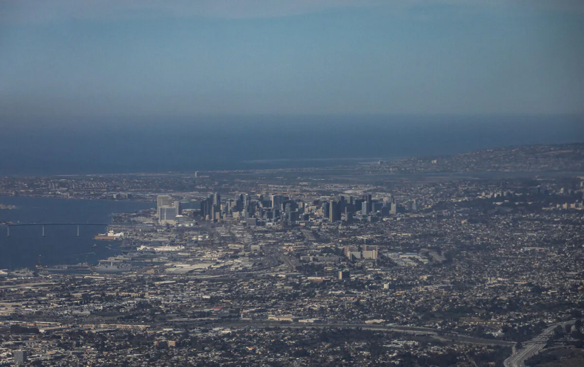 The city of San Diego, Calif. on Jan. 26, 2022. (John Fredricks/The Epoch Times)