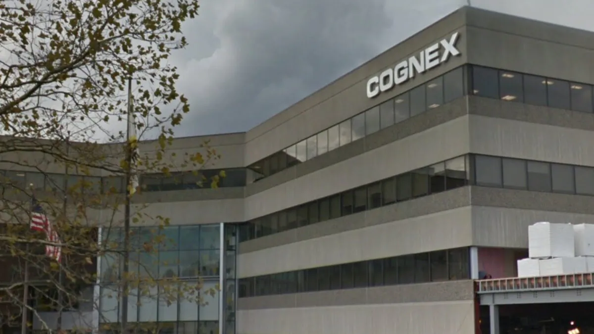 A Cognex logo at its headquarters in Natick, Mass., in November 2017. (Google Maps/Screenshot via The Epoch Times)