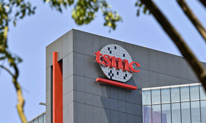 A factory of Taiwanese semiconductors manufacturer TSMC at Central Taiwan Science Park in Taichung, Taiwan, on March 25, 2021. (Sam Yeh/AFP via Getty Images) 