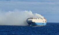 Cargo Ship Full of Porsches, Volkswagens, Bentleys on Fire in Middle of Atlantic