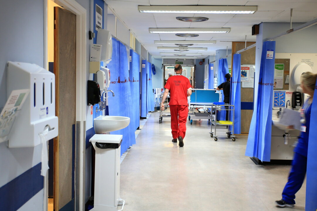 A UK NHS hospital ward in an undated file photo. (Peter Byrne/PA)