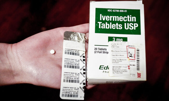 Ivermectin tablets packaged for human use. (Natasha Holt/The Epoch Times)